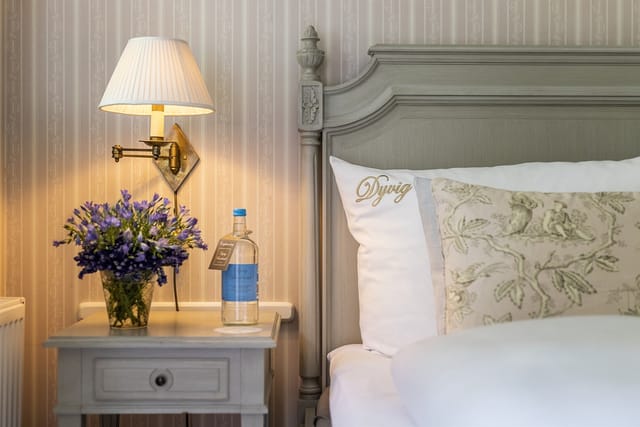 Bedside in a guest room