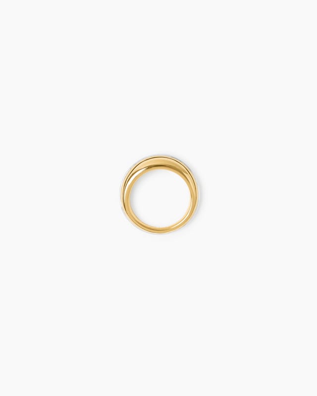Jill ring in gold with silver