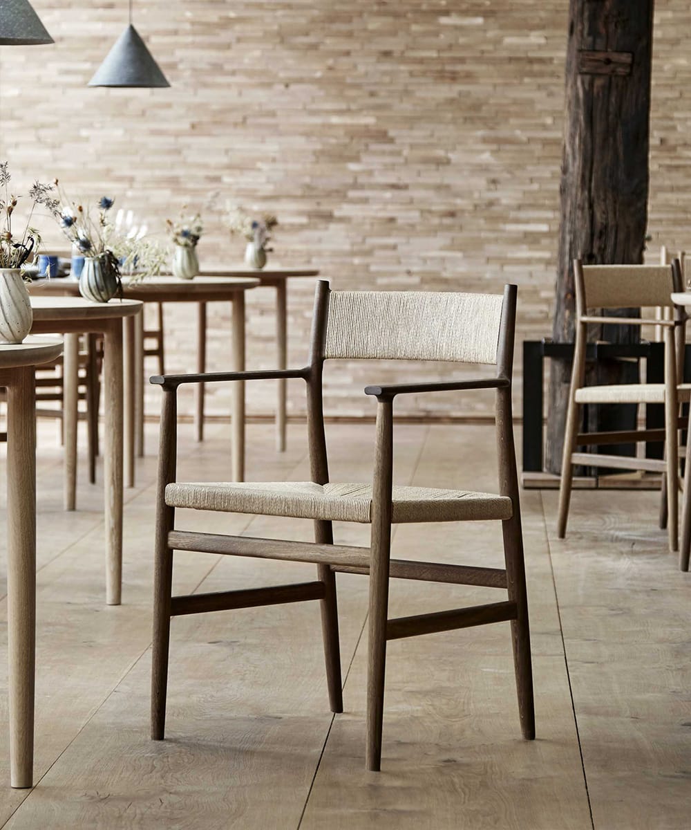 The Arv chair in fumed oak at noma