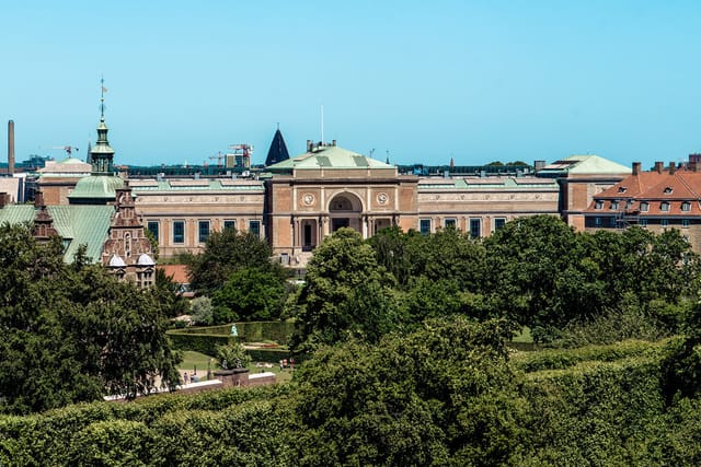 The SMK building seen across the park