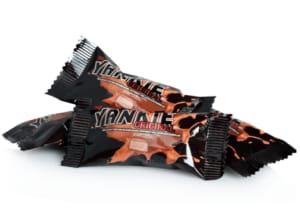 Wrapped Toms Yankie Bar chocolate bars.