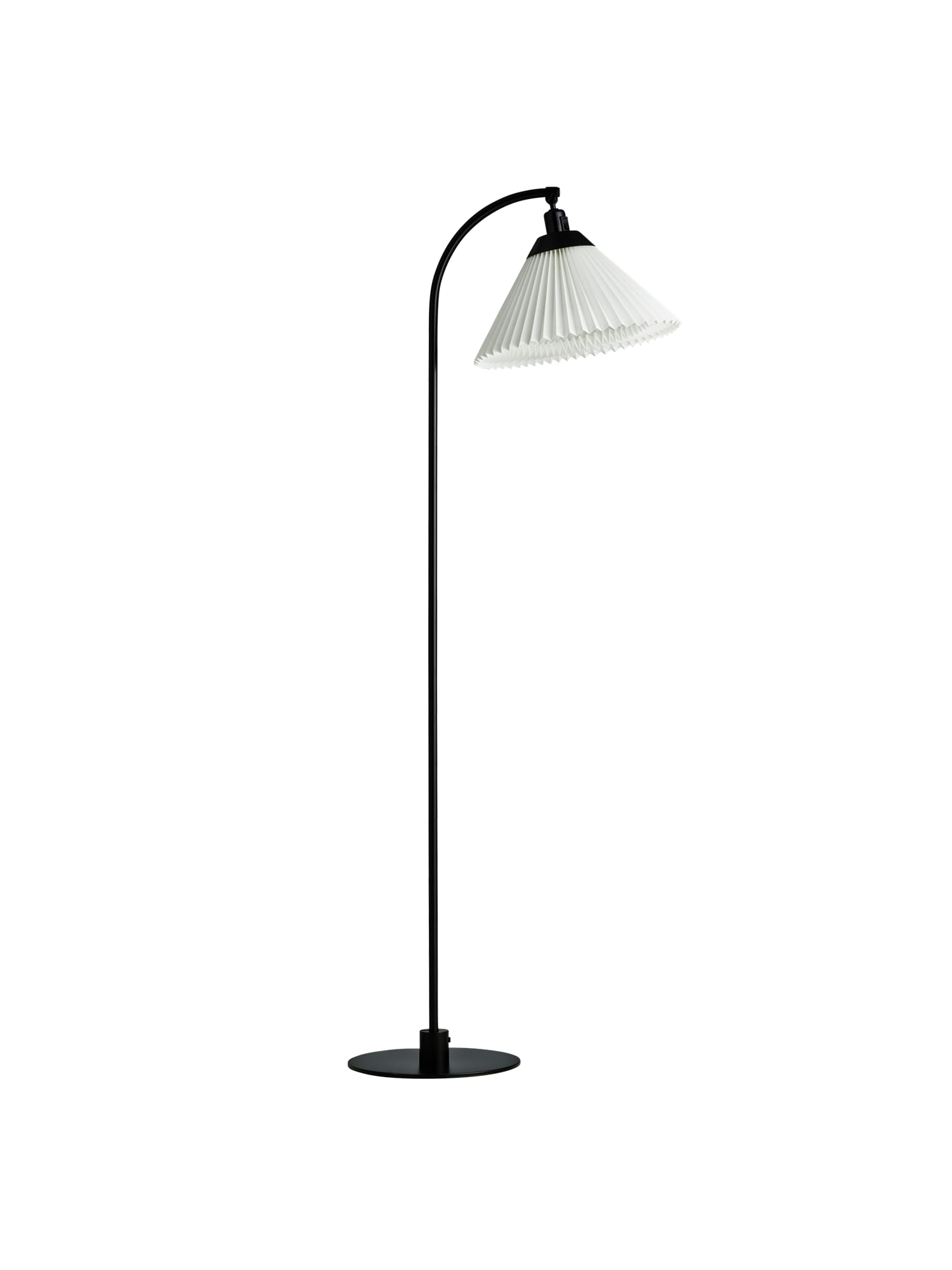 Model 368 floor lamp in black steel