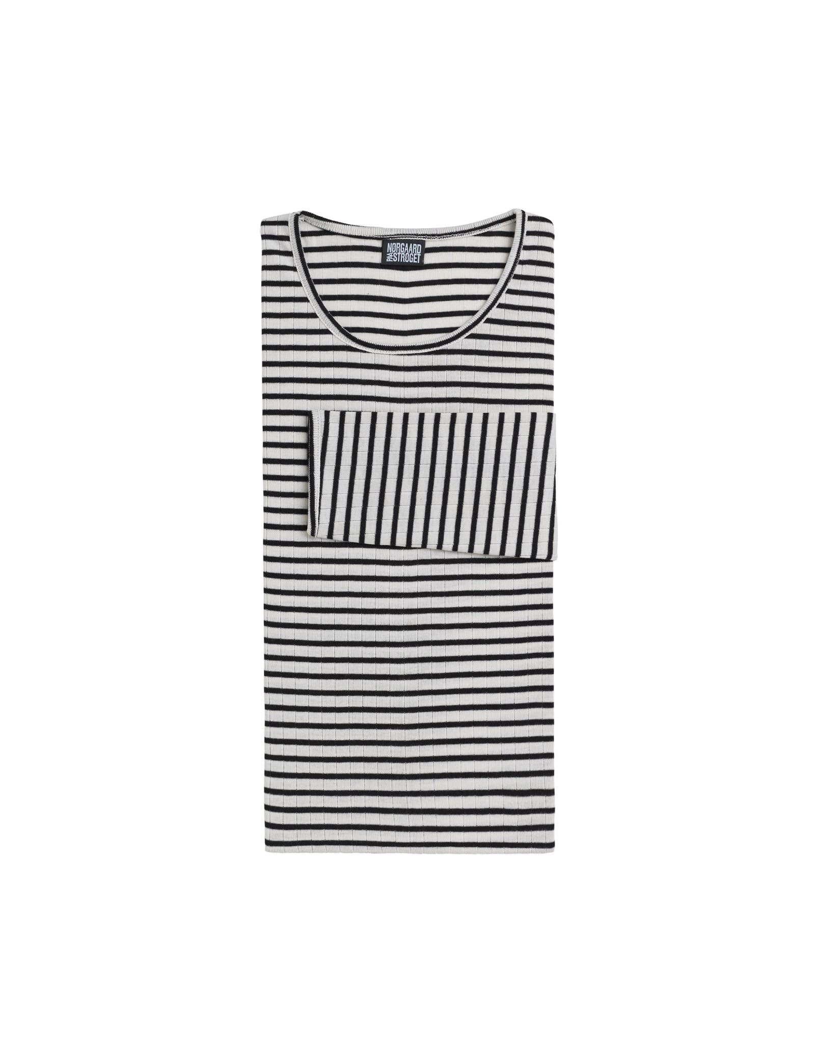 The #101 T-shirt in ecru and black NPS stripes