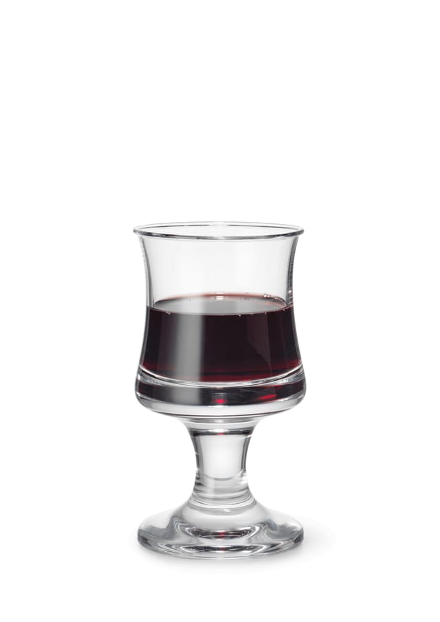 Skibsglas red wine glass in clear glass