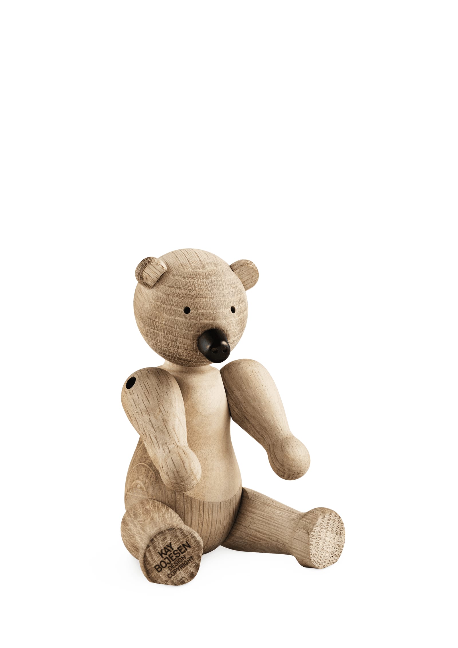 The Bear small in oak and maple, seated