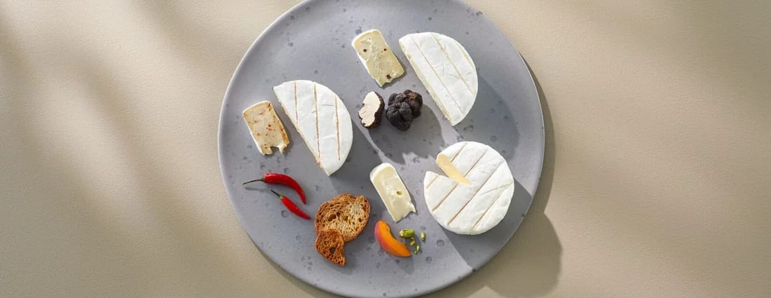 Castello Creamy White on a cheese plate