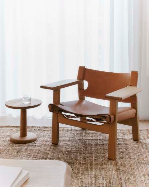 The Spanish Chair in oiled oak in a room
