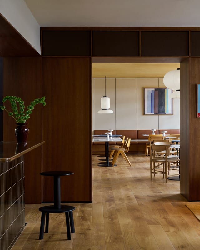 The bar and the dining room of Petra Bar & Restaurant
