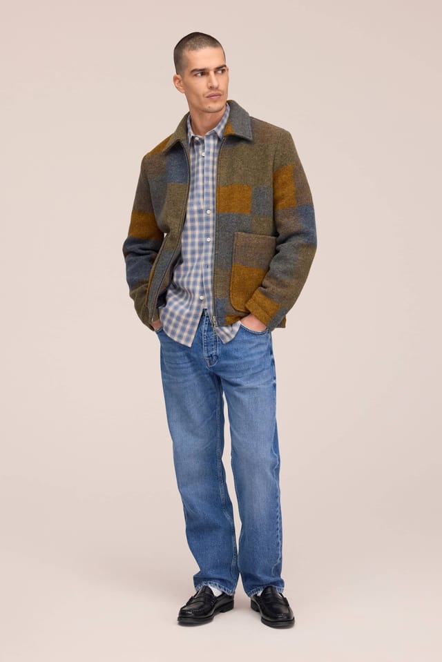 The Gael 8267 jacket in brown check
