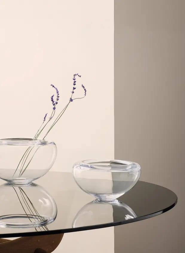 Two Provence bowls on a glass table