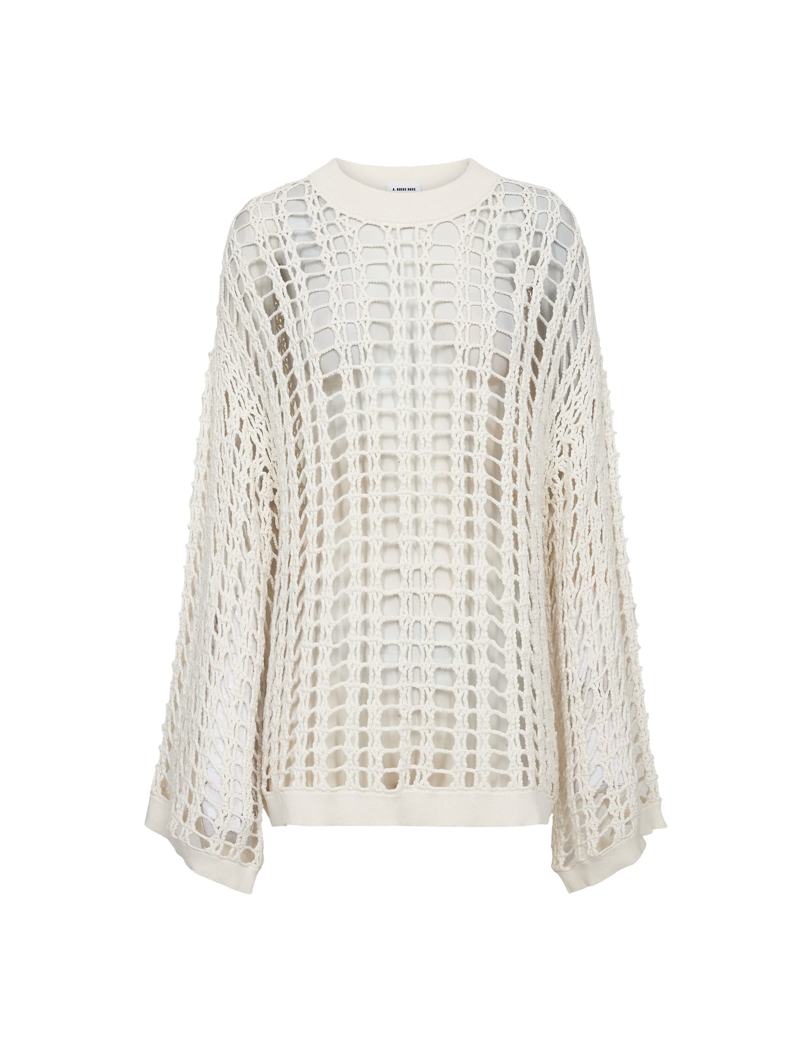 Spider knit sweater in cream