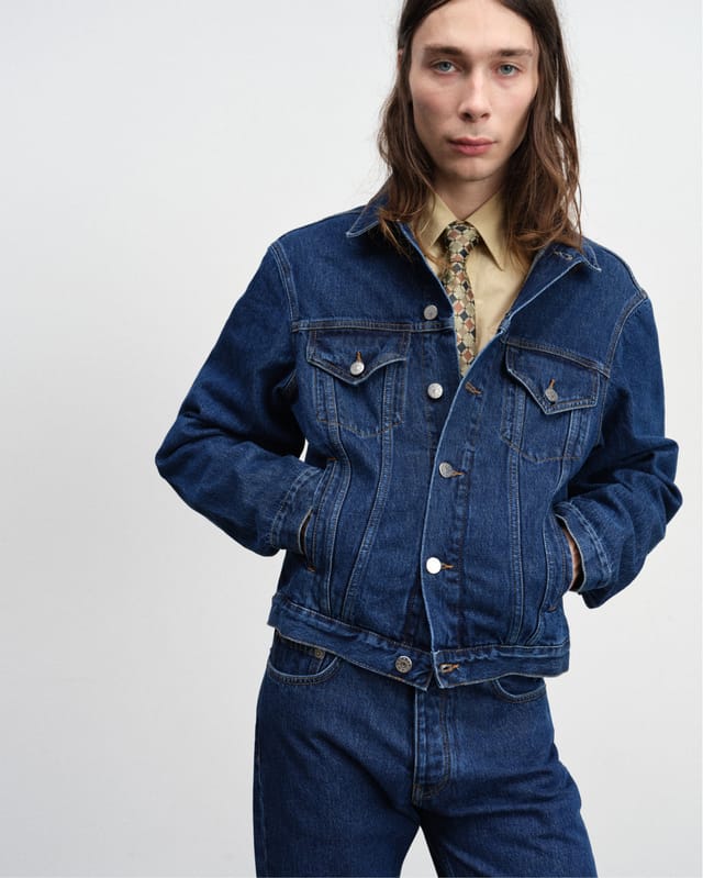 Denim jacket and jeans