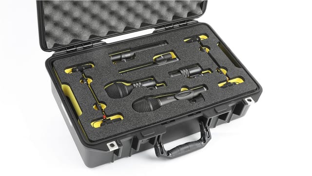 A case of DPA microphones: handheld, pencil and miniature models