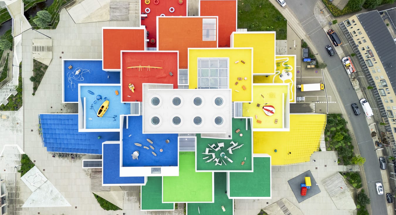 LEGO House in Billund seen from above
