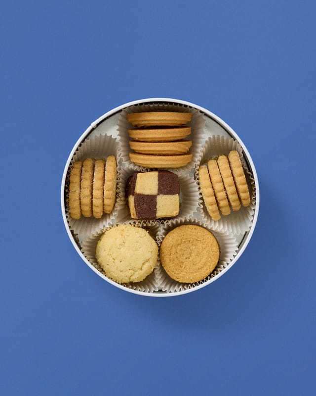 A tin of its butter cookies