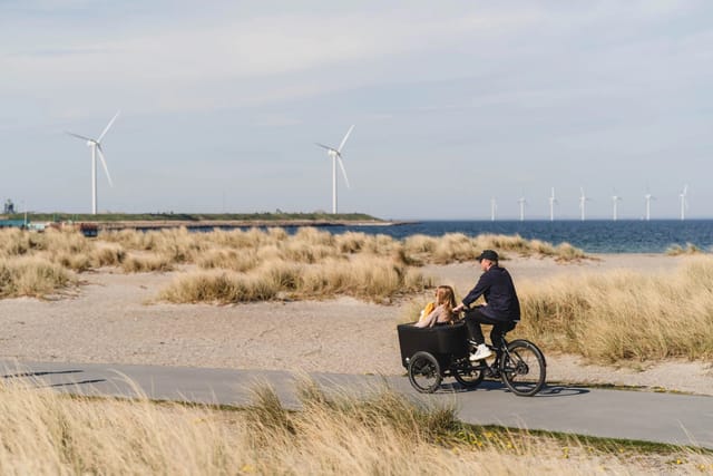 An MK1-E on a coastal cycle path