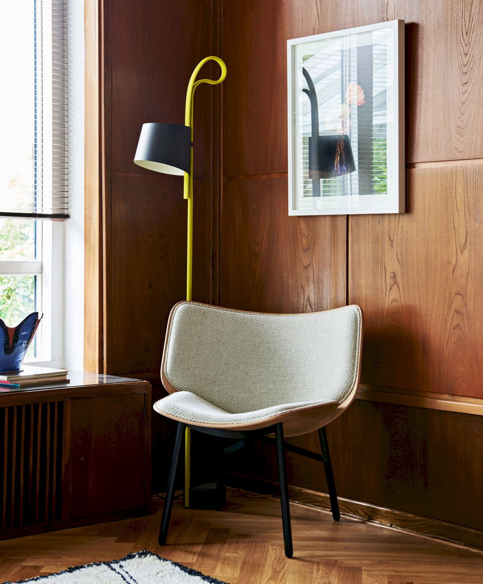 Rope Trick in yellow beside a lounge chair; HAY's site (archived 2017)