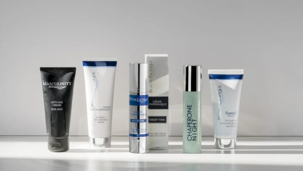 Crème Métamorphique and other Beauté Pacifique creams in a row