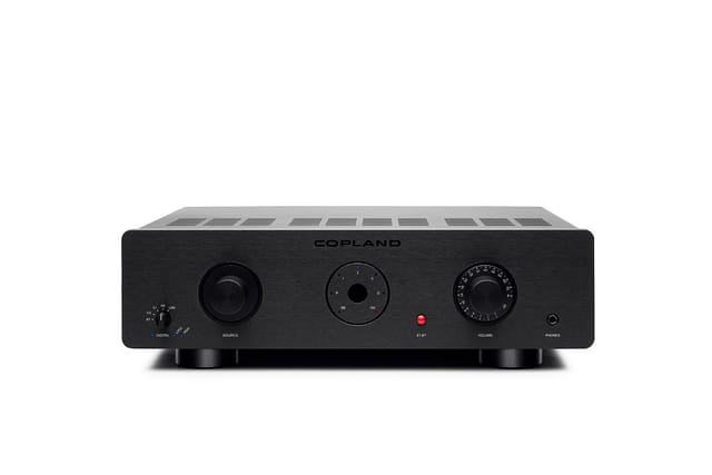 The CSA70 in black, from the front