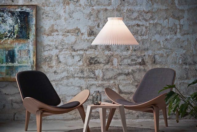 Model 1 as a pendant over a low table