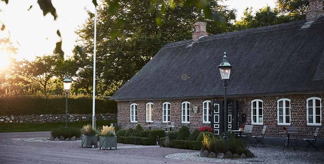 The thatched main building
