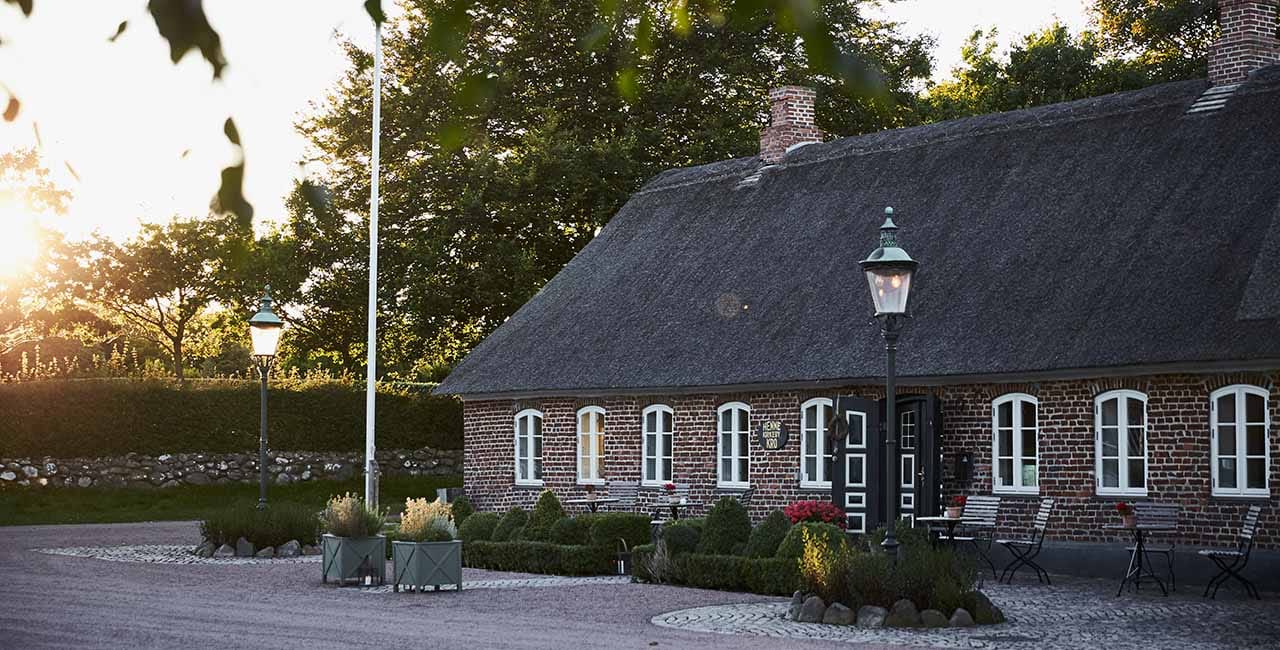 The thatched main building