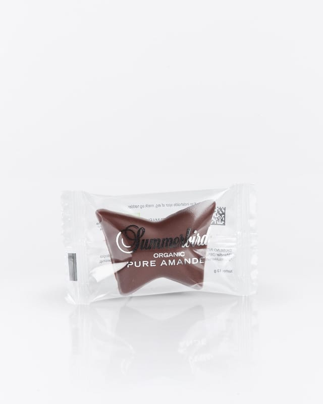 A single Pure Amande chocolate butterfly