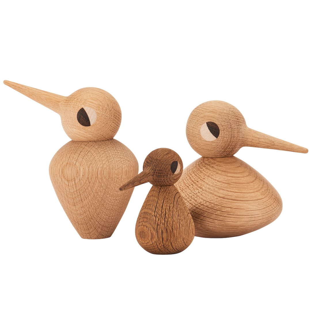 BIRDs in natural and smoked oak