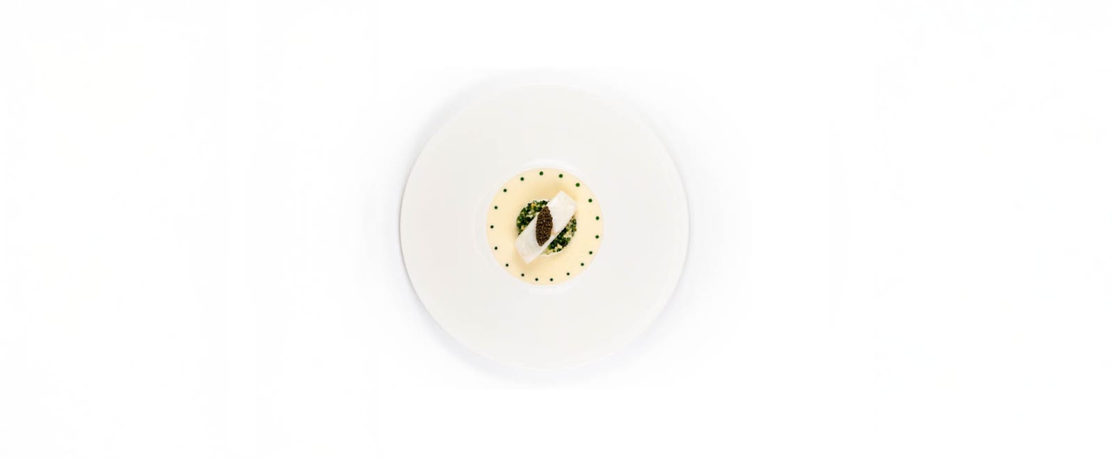White fish with caviar and a butter sauce