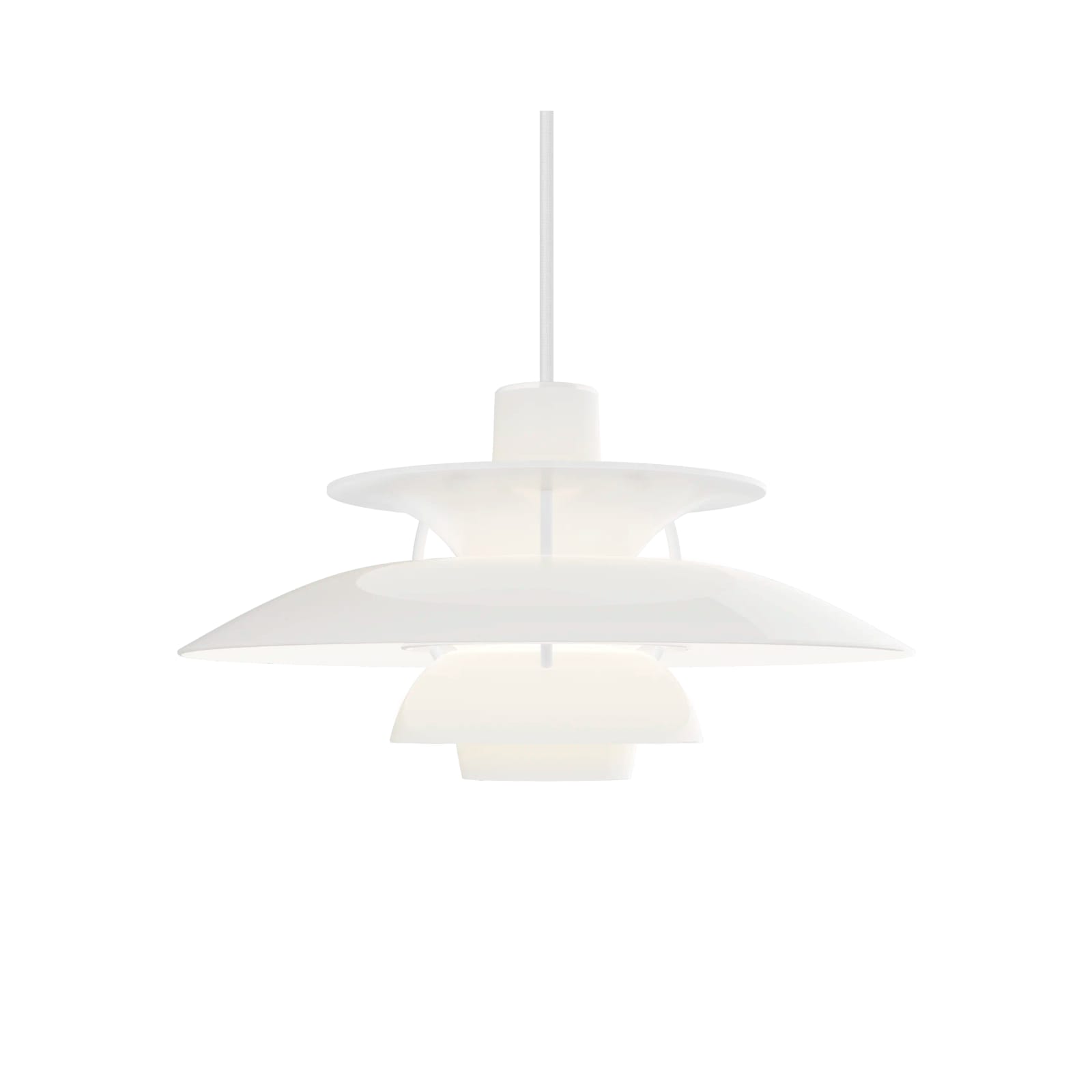 The PH 5 pendant in white