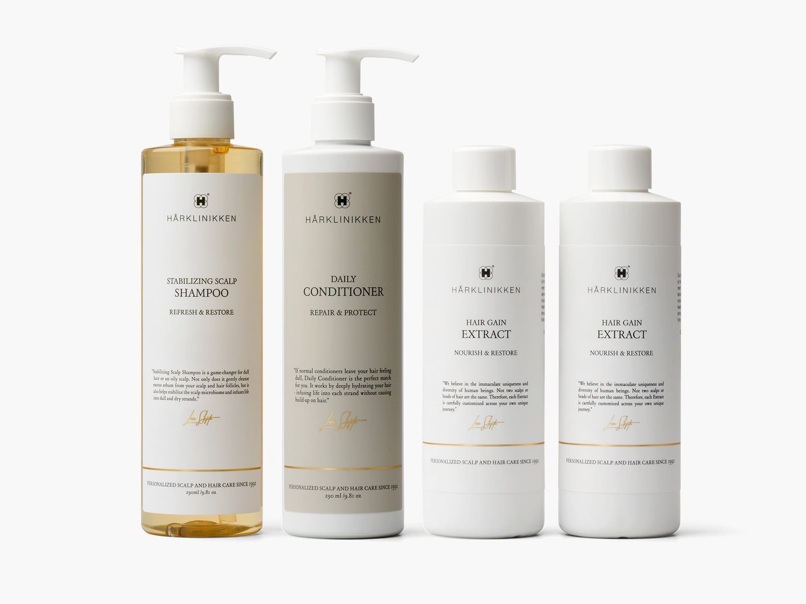 Hair Gain Extract with the scalp shampoo and conditioner
