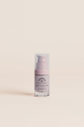 Açai Facial Oil in its 15 ml lilac pump bottle