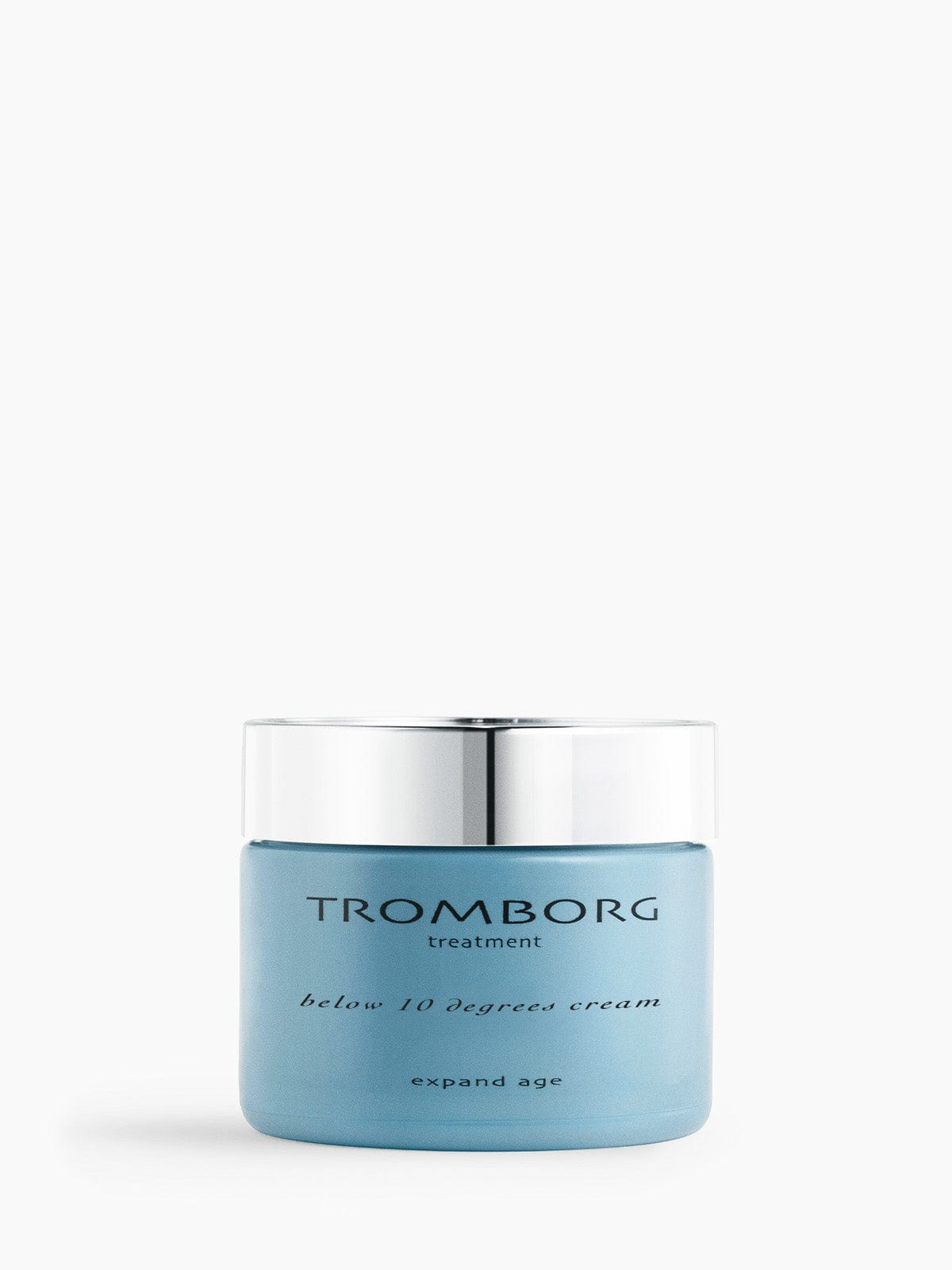 Below 10 Degrees Cream in its blue jar