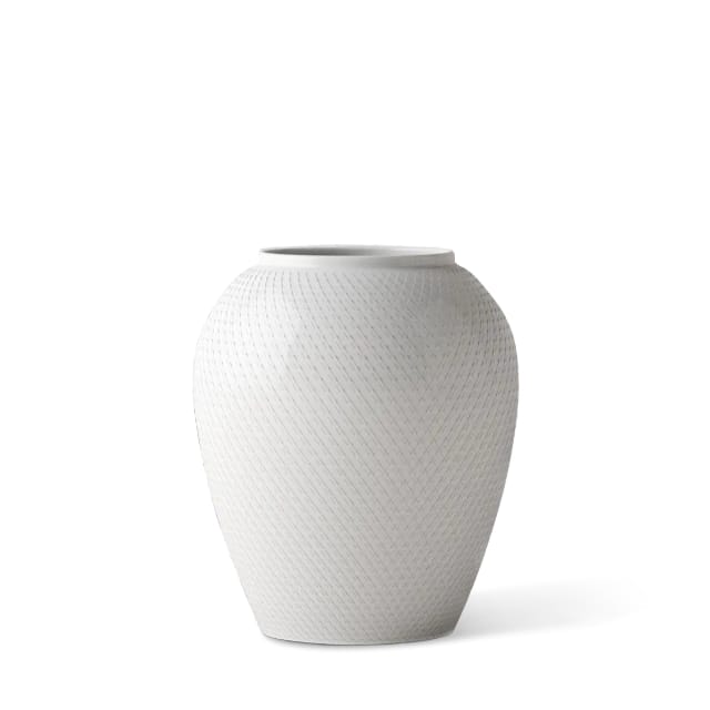 Rhombe vase, white