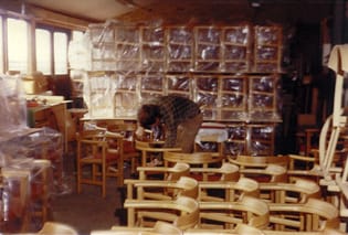 pp52 chairs made for the ferry Dana Anglia, 1978