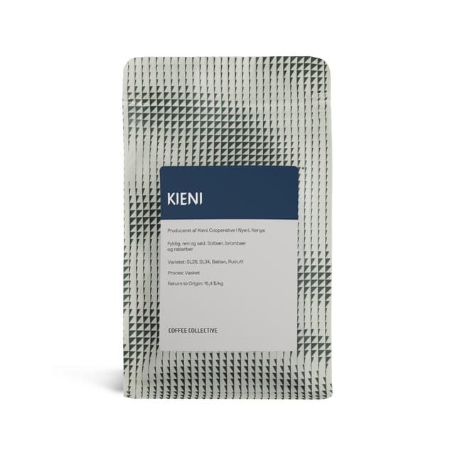 A bag of Kieni, the Kenyan single origin