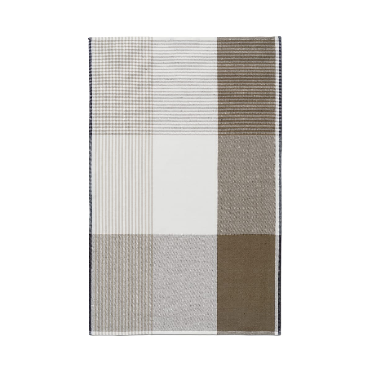 Becker 63 tea towel in walnut, laid flat