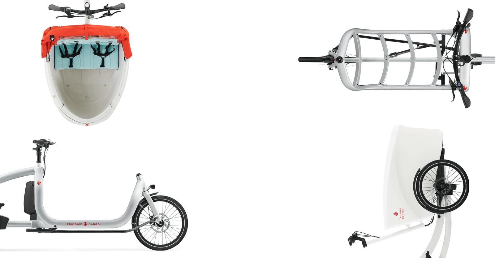The Triobike range: the two-wheeled Cargo and the three-wheeled Boxter