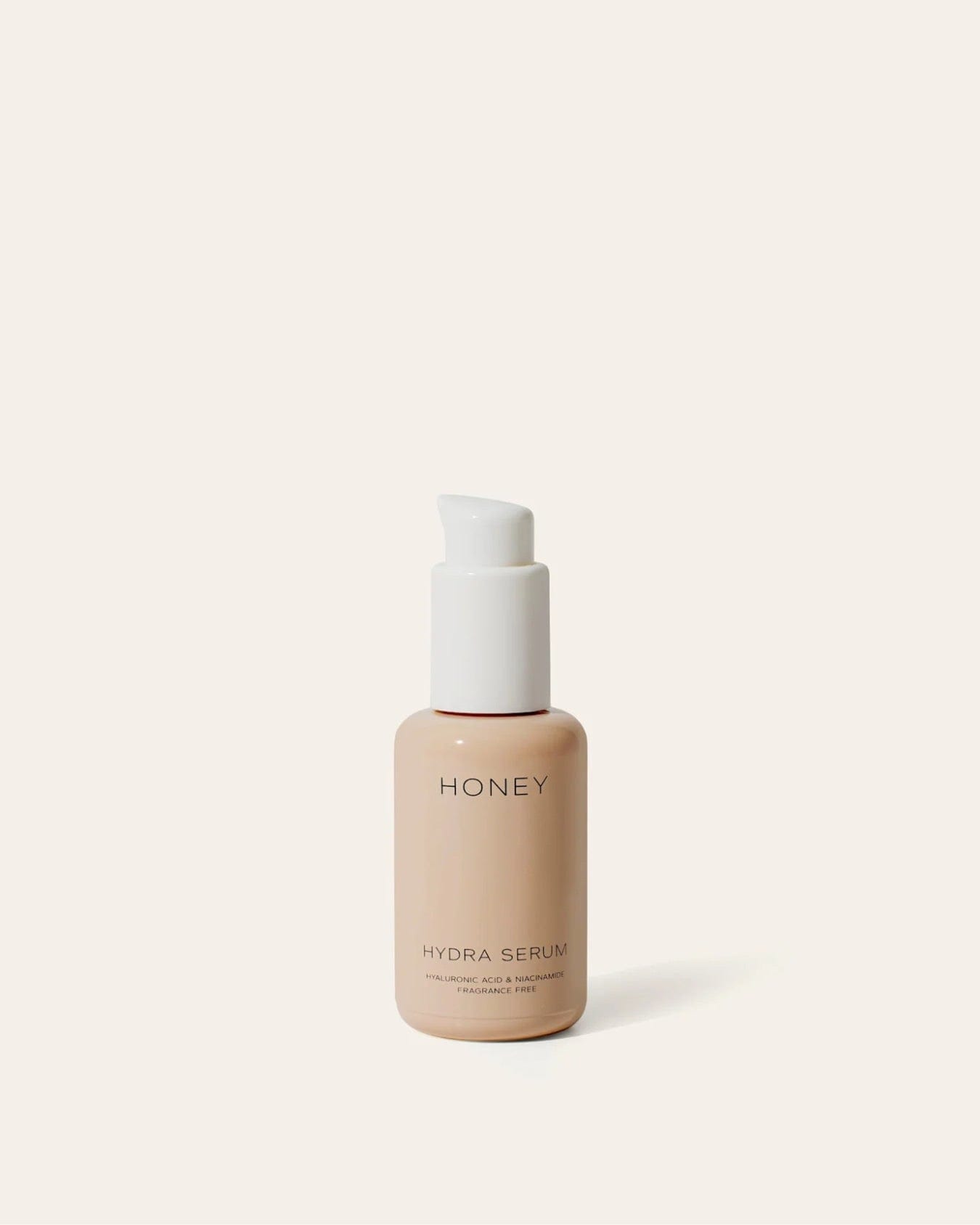 Hydra Serum in its pale pink pump bottle