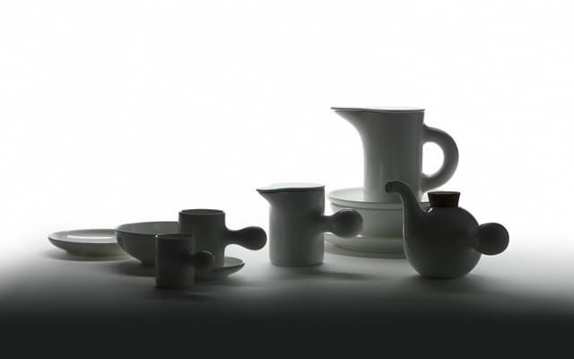 The Familia service set out on a table