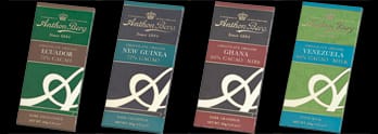 The four Origins tablets: Ecuador, New Guinea, Ghana and Venezuela