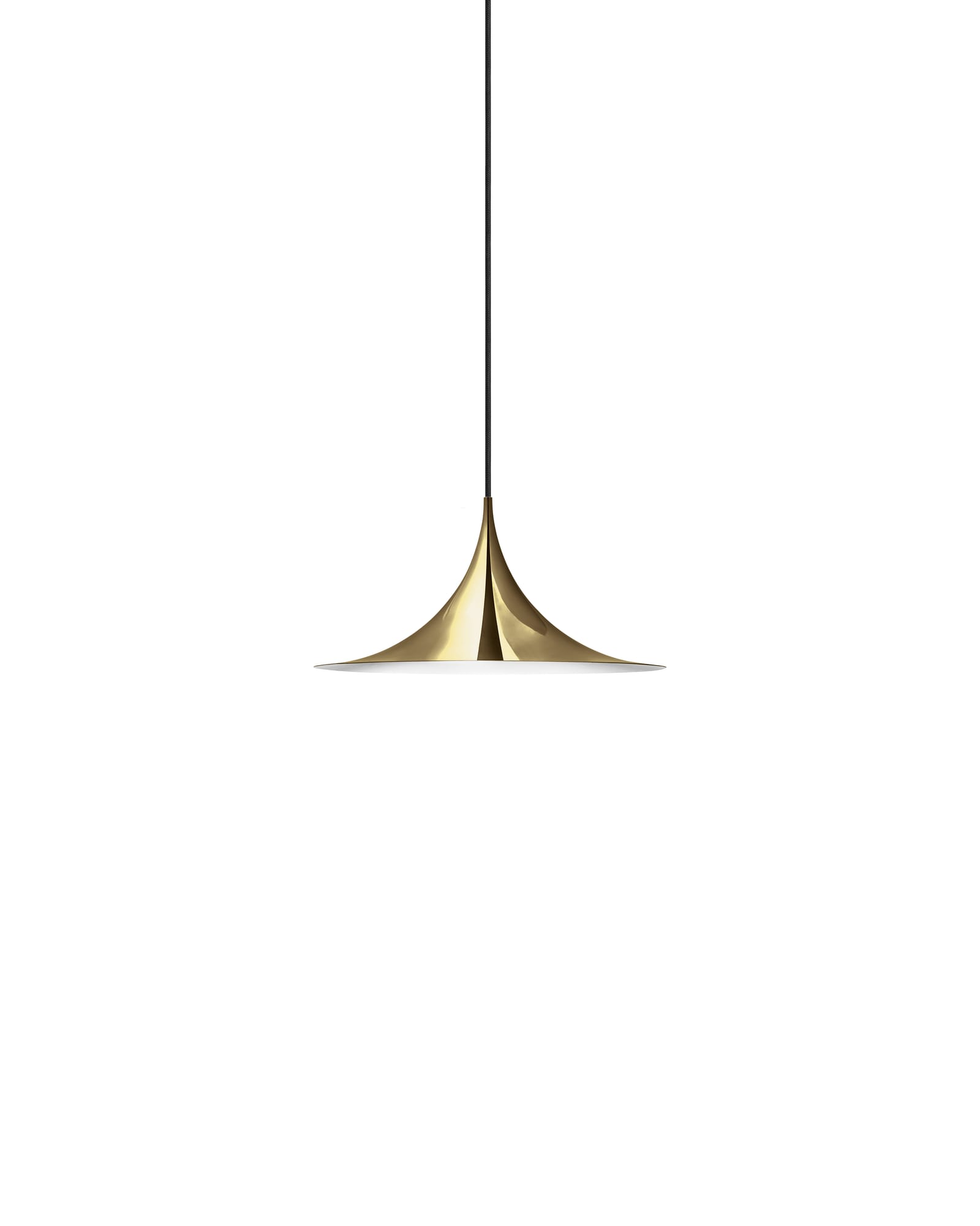 Semi Pendant in polished brass