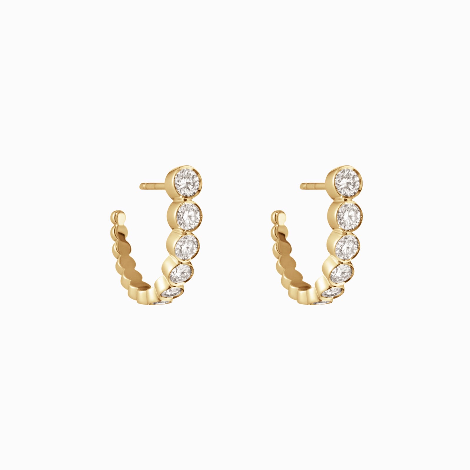 The Boucle Ensemble diamond hoops