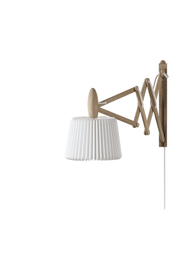 Sax wall lamp in light oak