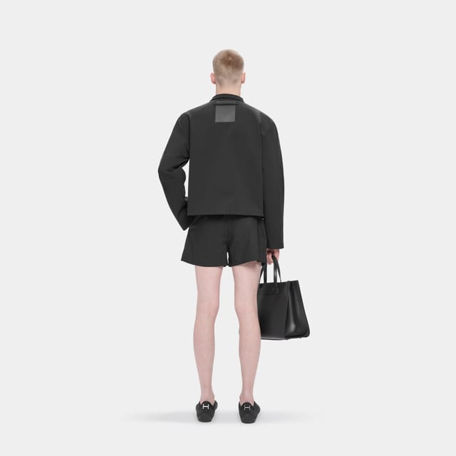 The Dressage Jacket worn, seen from the back
