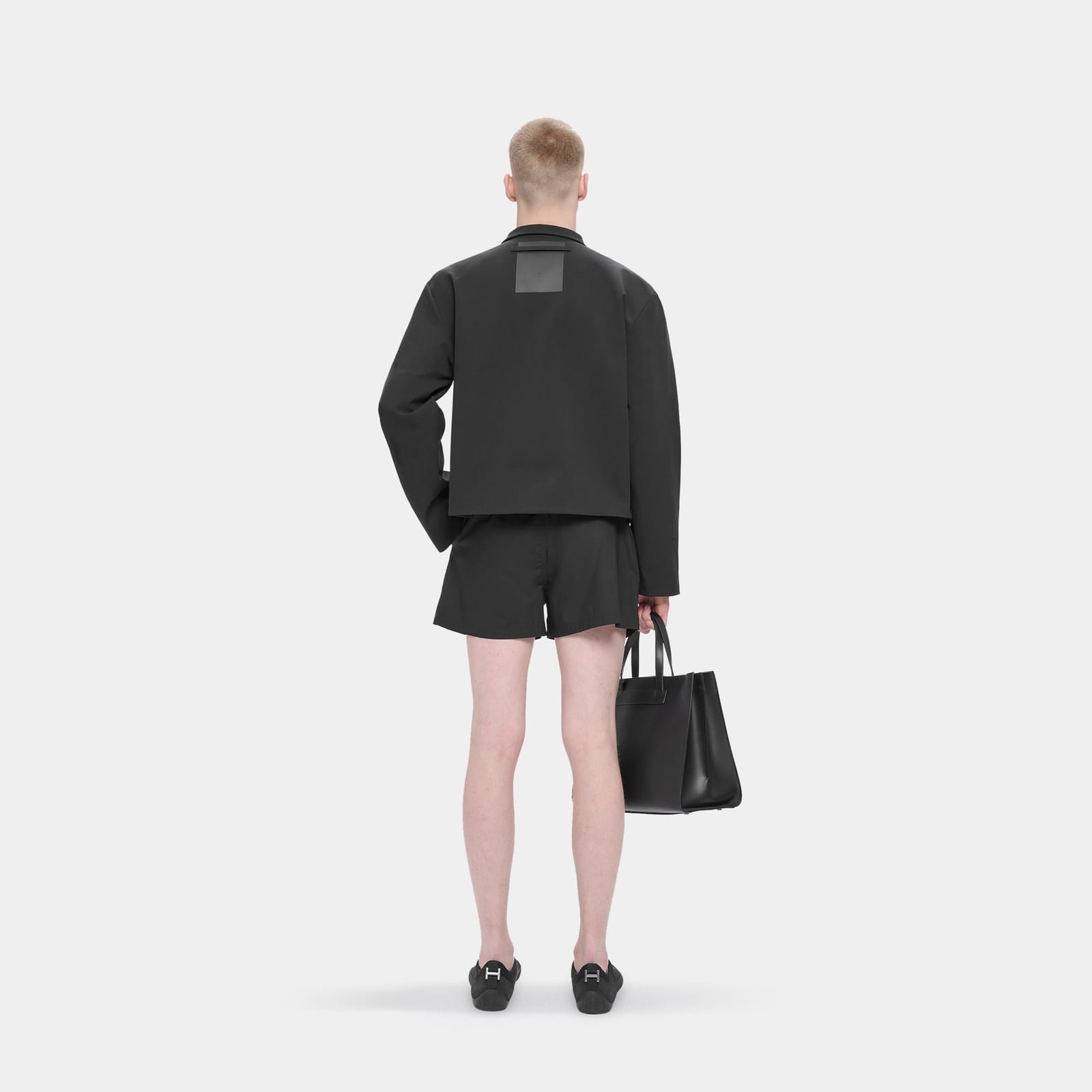 The Dressage Jacket worn, seen from the back