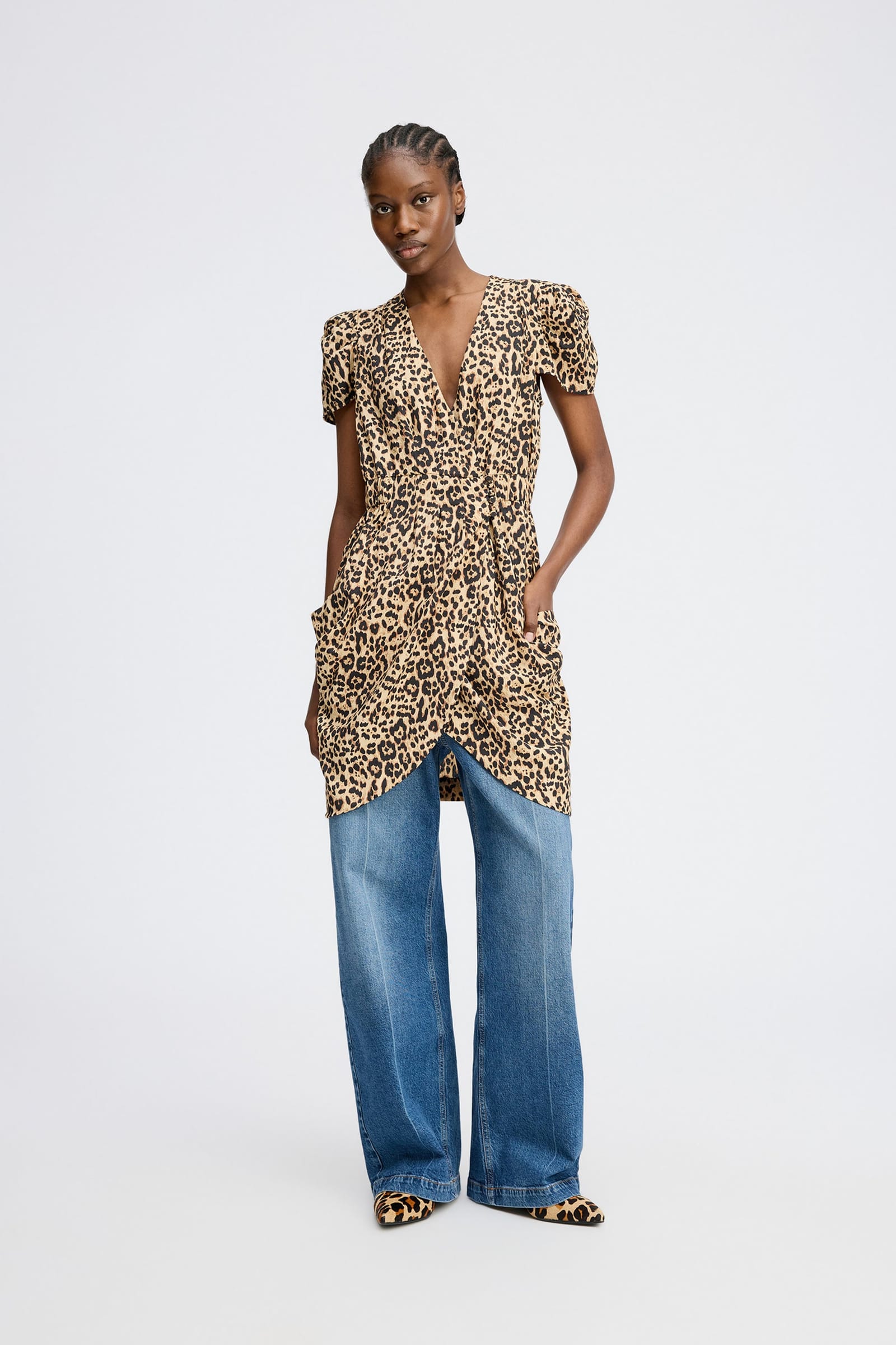 Leopard-print dress, MUNTHE womenswear