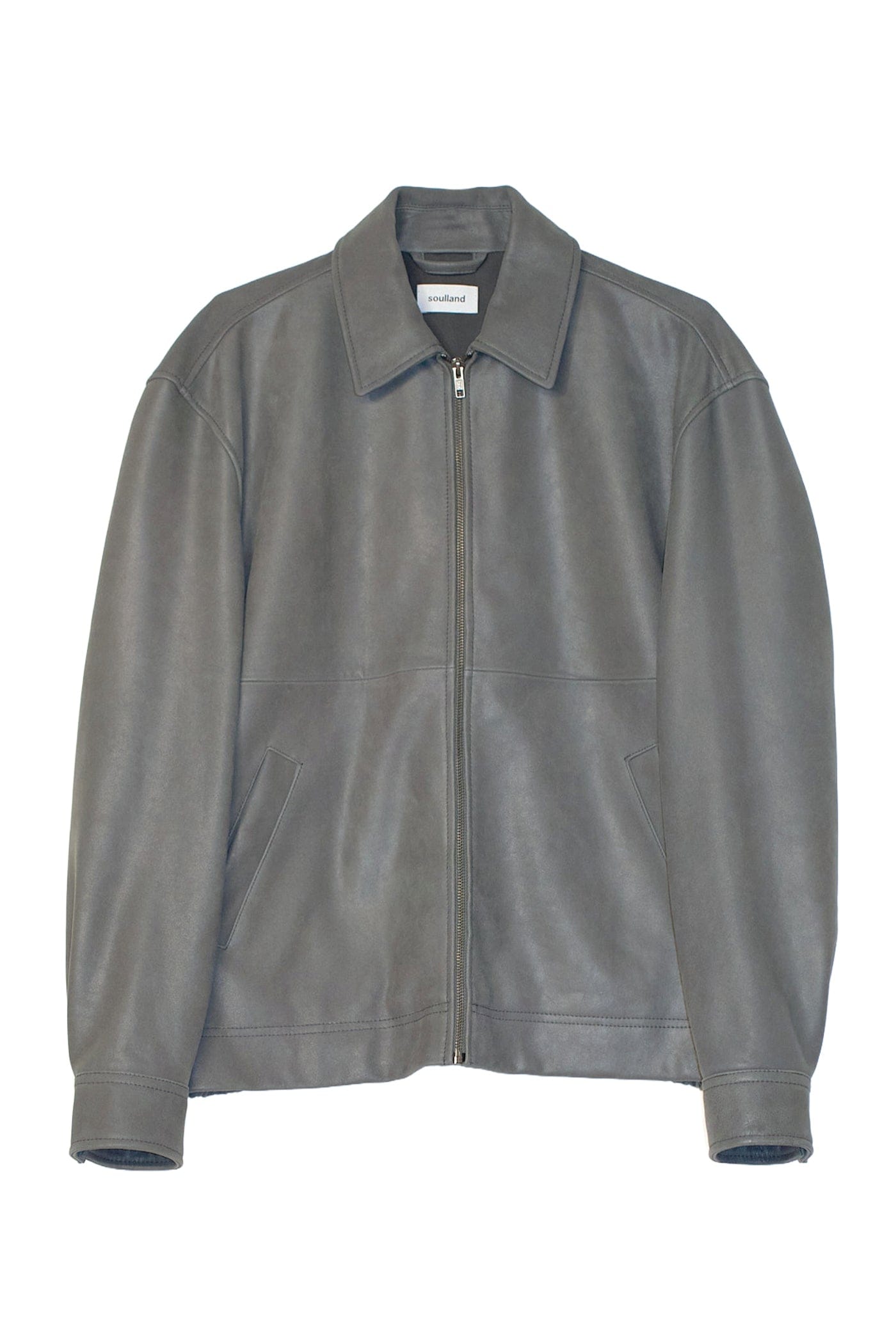 Murphy leather jacket in grey