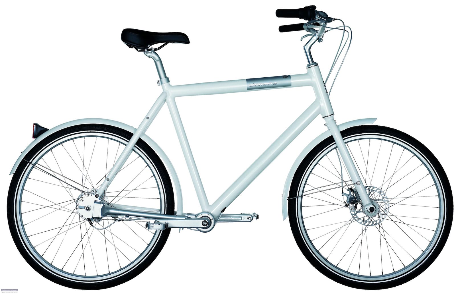 The AMS city bike in white