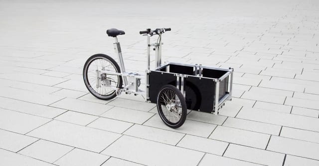 The XYZ Cargo Trike with its bolted aluminium frame